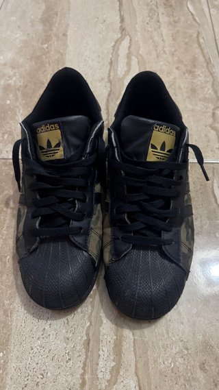 Adidas Superstar Camuflaje Negro Verde