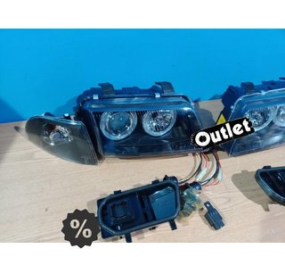 OL FAROS AUDI A4 B5 94-98 OJOS ANGEL CLASSIC NEGROS R011257C