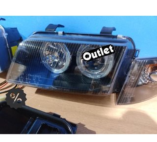 OL FAROS AUDI A4 B5 94-98 OJOS ANGEL CLASSIC NEGROS R011257C