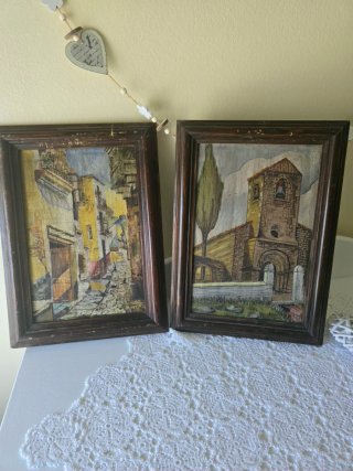 Dos retablos de iglesia antiguos