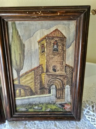Dos retablos de iglesia antiguos