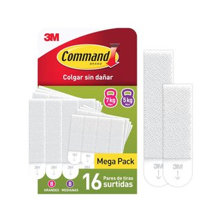 Command tiras adhesivas colgar cuadros sin
