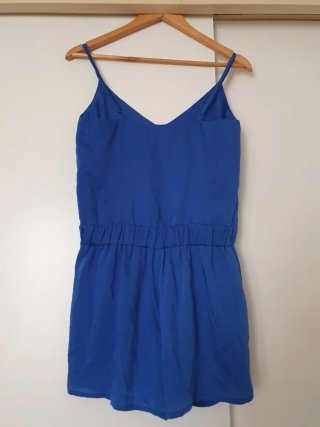 Mono corto azul eléctrico