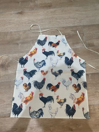 Visillos,cortinas, cojin.... estampado de gallinas