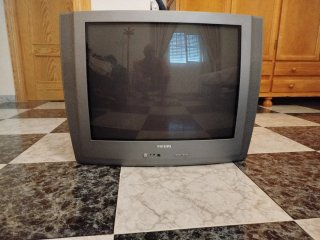 Televisor Philips Antiguo Gris