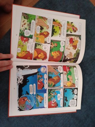 Libro el rey león de Disney en comic