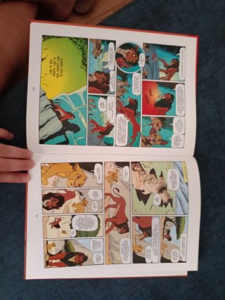 Libro el rey león de Disney en comic