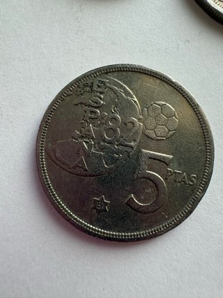 Lote 21 monedas 5 Pesetas 1980- Mundial 1982