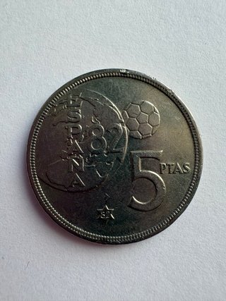 Lote 21 monedas 5 Pesetas 1980- Mundial 1982