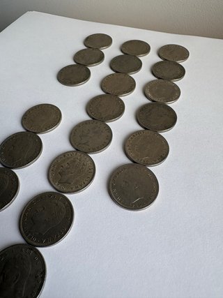 Lote 21 monedas 5 Pesetas 1980- Mundial 1982