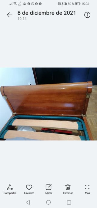 Cama Antigua Estilo Imperio / Barco
