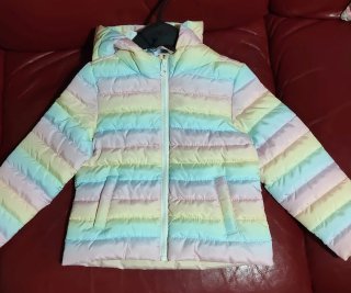 Giubbino arcobaleno bimba 3/4 anni
