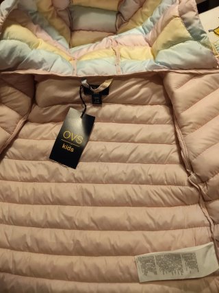 Giubbino arcobaleno bimba 3/4 anni