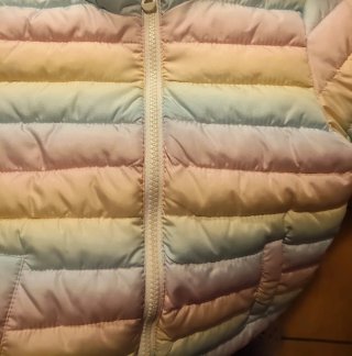 Giubbino arcobaleno bimba 3/4 anni