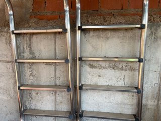 2 Escaleras Piscina Metal