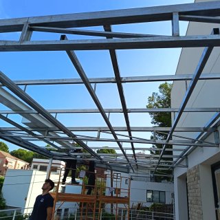 Estructuras metálicas para terraza o garaje