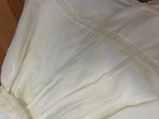 Vestido Zara mini gasa bordados S