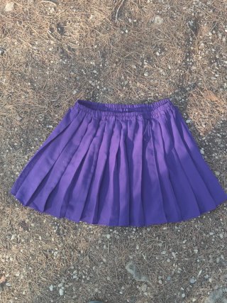 Falda plisada/tableada morada talla M