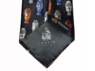 Lanvin Paris Corbata Hombre made in France Nueva