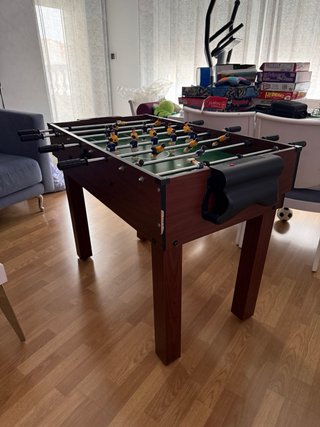 Futbolín de mesa 118 cm larg 100 cm anc 83 alto