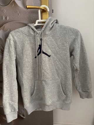 Sudadera Jordan Gris con Logo