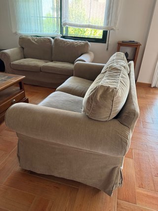 2 sofás IKEA 2 plazas gris verdoso