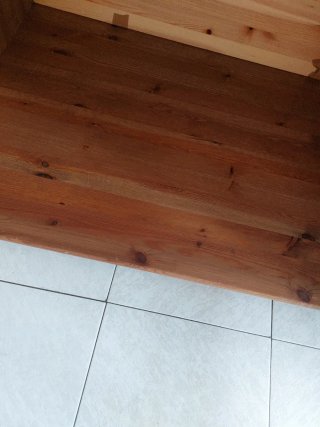 Mueble Vitrina / TV Madera y Cristal