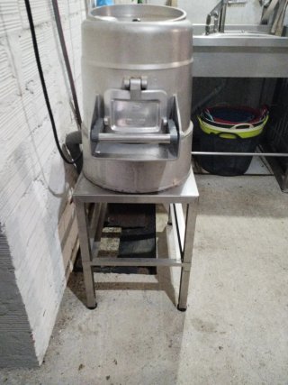 Peladora industrial de patatas
