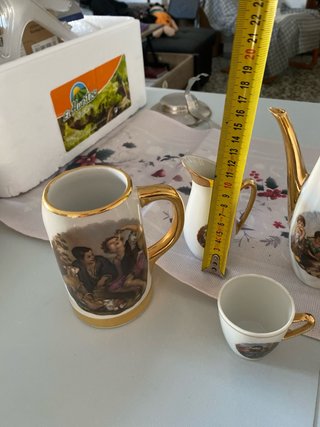 Conjunto de té café porcelana Murillo