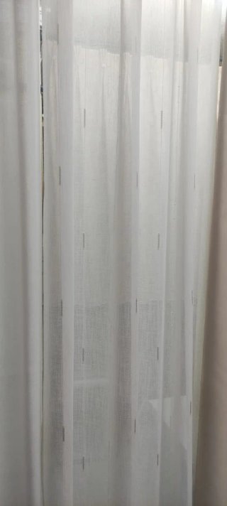Cortinas blancas de tela 3,80  metros