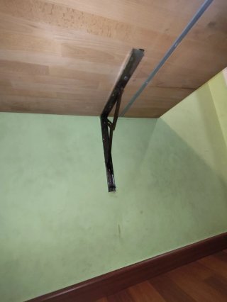 Mesa abatible madera maciza artesanal