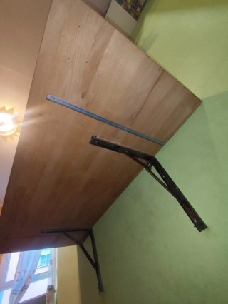 Mesa abatible madera maciza artesanal