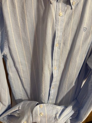 Camisa Oxford Rayas Azul Alvaro Moreno