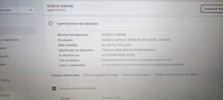 Portátil Acer Intel Core i5 16GB RAM SSD