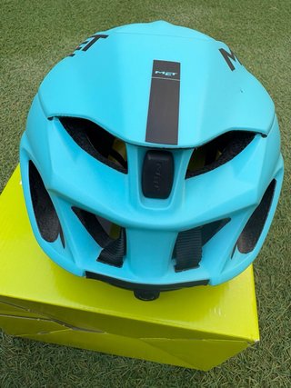 Casco Ciclismo MET Azul