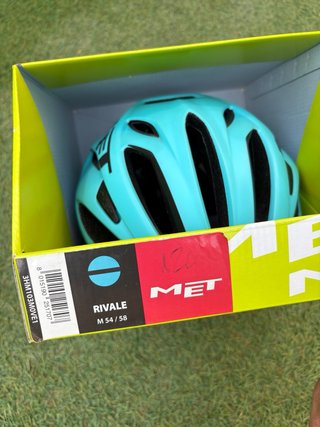 Casco Ciclismo MET Azul