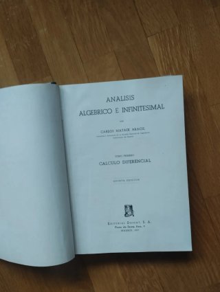 Análisis algebraico. Tomo I Cálculo Diferencial.