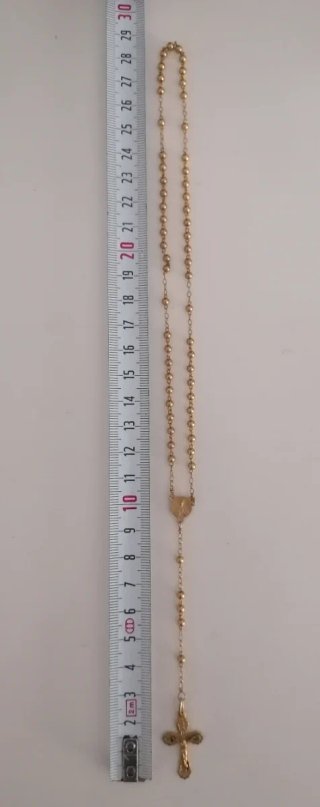 Rosario dorado 29cm