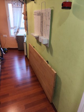 Mesa Abatible Madera + Tablero Organizador