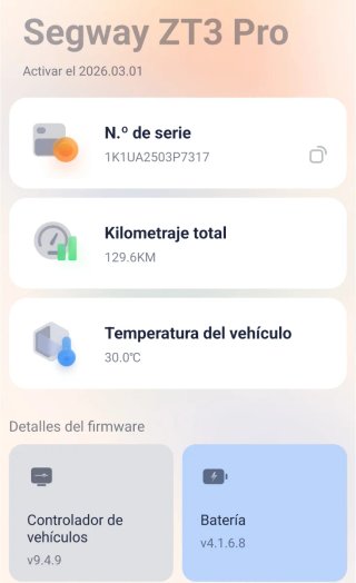 Segway ZT3 PRO 70km autonomía (40km/H)