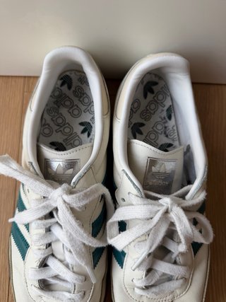 Adidas Samba OG Blancas y Verdes Talla 42 2/3