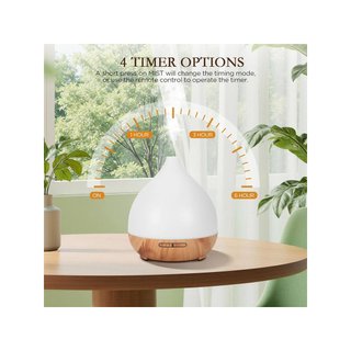 Cozary Difusor Aromas 400ml Humidificador LED