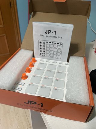 Controlador MIDI JAMJU JP-1 Pads Naranja/Blanco