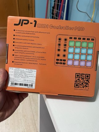 Controlador MIDI JAMJU JP-1 Pads Naranja/Blanco