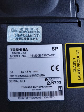 Portátil Toshiba Satellite para reparar