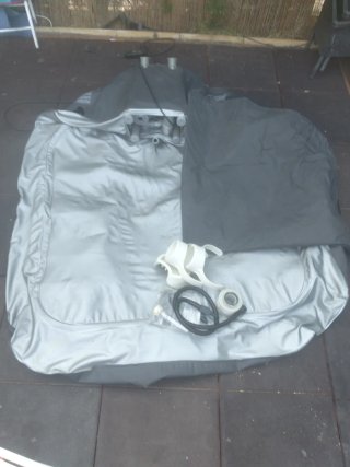 Spa Inflable Exterior Negro/Gris