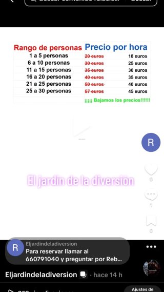 El jardín de la diversión.