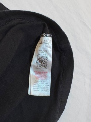 T-shirt Ellesse nera con logo