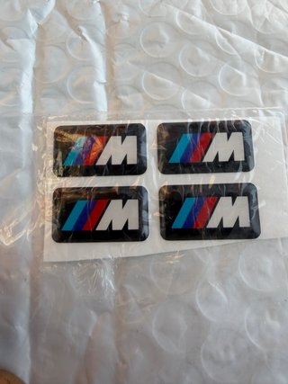 4 Adhesivos BMW M para Llantas medida 18x10mm