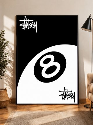 Póster Stussy lámina A3 streetwear